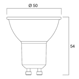 Lampe LED REFLED ES50 pack de 5 - GU10 - 4,2 W - 345 Lm - 4000 K