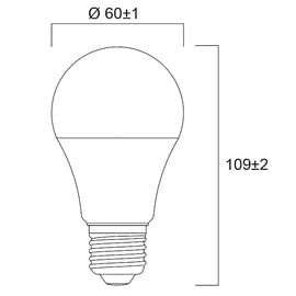 Lampe LED TOLEDO GLS A60 - E27 - 1521 Lm - 2700 K - 13 W