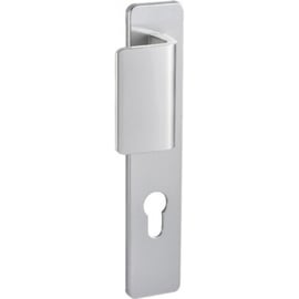 Ensemble palière sur grande plaque KAZA argent clé I