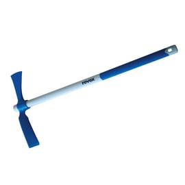 Pioche hache œil rond avec manche tri-matière