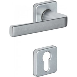 Ensemble sur rosace carrée KAZA noir Basalt