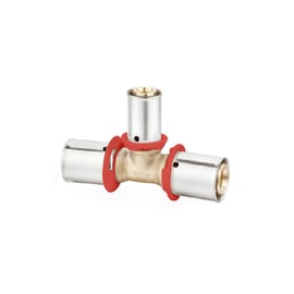 Té pour tube PER - inégal - à sertir