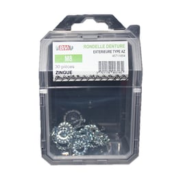 Rondelle éventail à dentures extérieures (AZ) DIN 6798 A Zingué Coque