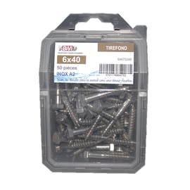 Vis à bois tête hexagonale (Tirefond) Inox A2 Coque