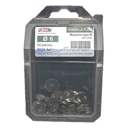 Rondelle plate large (L) NFE 25513 Inox A2 Coque