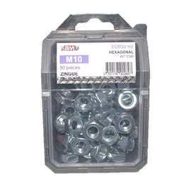 Écrou hexagonal HU DIN 934 classe 8 Zingué Coque