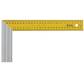 Équerre droite avec onglet / Lame acier / Talon aluminium