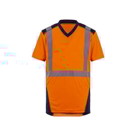 T-shirt haute visibilité BALI orange/marine