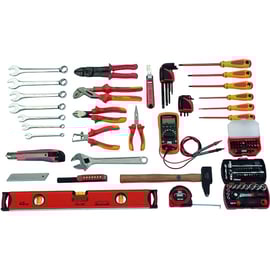 Caisse textile 39 Litres avec 122 outils pour électricien CP-ELEC1