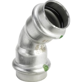 Coude inox à sertir 45° femelle 2326