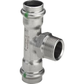 Té fileté inox à sertir 23171