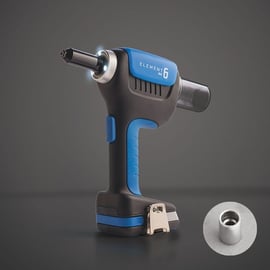 Riveteuse sans fil E-6-2XBAT - 18 V - 4,8 à 6,4 mm - 2 batteries 2Ah - coffret