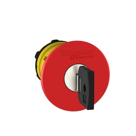 Tête de bouton d'arrêt d'urgence à clé Harmony XB5 - 22 mm