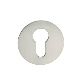 Rosace ronde fine inox pour béquille 2001 et 2002 clé L la paire