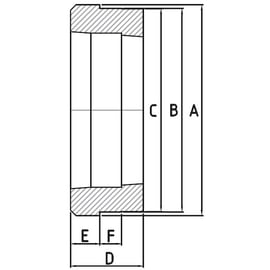Moyeu conique à souder
