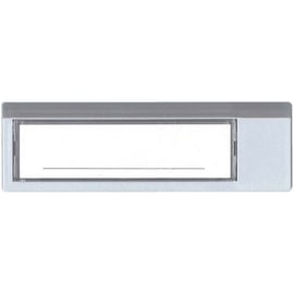 Porte-nom en résine grise