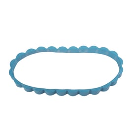 Chenille bleue indigo