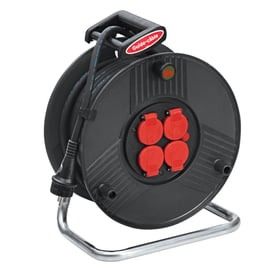 Enrouleur de câble électrique avec 4 prises