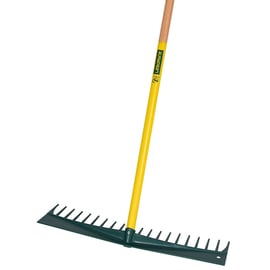 Râteau DUOPRO polymère 60 cm avec manche en bois 180 cm