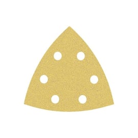 Feuille abrasive triangulaire 93 x 93 mm - Grain 80 - (5 pièces)