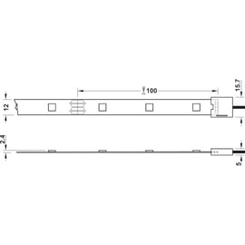 Éclairage pour agencement 833.73 bande led RVB