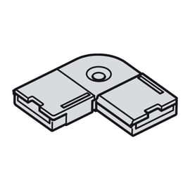 Raccord d'angle rigide pour bande LED RVB