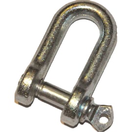 Manille droite en acier C15 zingué