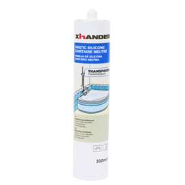 Mastic silicone sanitaire neutre