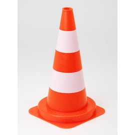 Cône de signalisation B PVC 2 bandes de peinture blanche (non rétroréfléchissantes) 75 cm 3,1 KG B 75 B