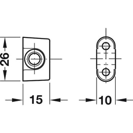 Guide tringle profilé pour serrure espagnolette