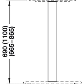 Pied de table réglable type bistro diamètre 100 mm chromé