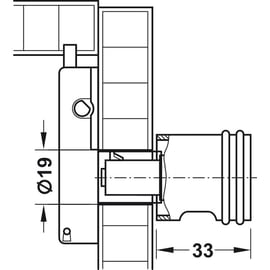 Bouton tournant pour serrure SYMO
