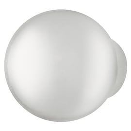 Bouton de meuble boule polyamide diamètre 23 mm blanc