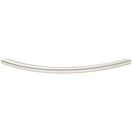 Poignée de meuble coudé nickelé brossé