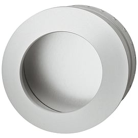 Poignée de meuble coquille aluminium diamètre 60 mm