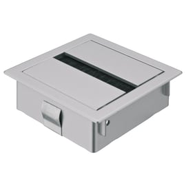 Passe câble à encastrer alliage zingué rectangulaire