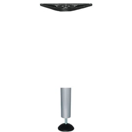 Pied de table diamètre 80 mm hauteur 710 mm gris