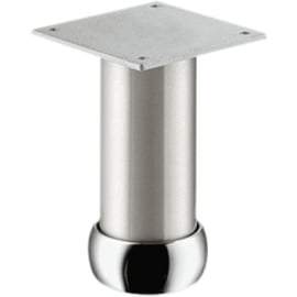 Pied de meuble de cuisine réglable aspect inox