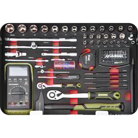 Mallette aluminium avec 142 outils isolés