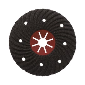 Disque abrasif appliqué FIBREFLEX - bombé - métal