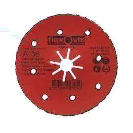 Disque abrasif appliqué FIBREFLEX - bombé - métal