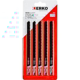 Carte de 5 lames de scie sauteuse bois 31010 - 100 mm - 6T