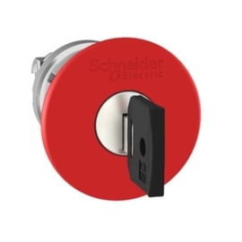 Tête de bouton d'arrêt d'urgence à clé 455 Harmony XB4 - 22 mm