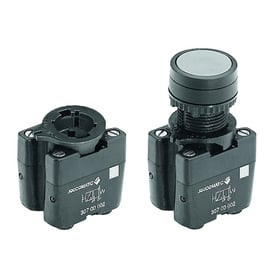 Tête de commande plastique bouton poussoir affleurant série 307 - vert