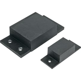 Plaque butée en métal et caoutchouc 26120