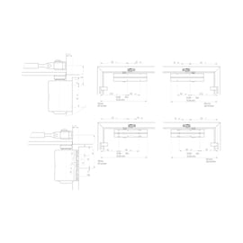 Ferme-porte DC 200 force 2-4 corps seul noir RAL 9005
