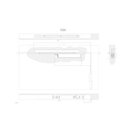 Ferme-porte à encastrer DC 840 force 1-4 sans bras
