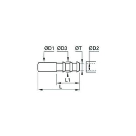 Raccord à compression douille annelée série 1822
