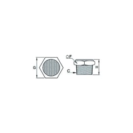 Silencieux 0683 - acier inoxydable 316L - NPT1/2