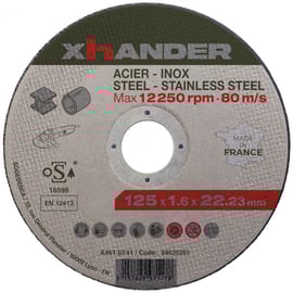 Meule à tronçonner plate acier/inox